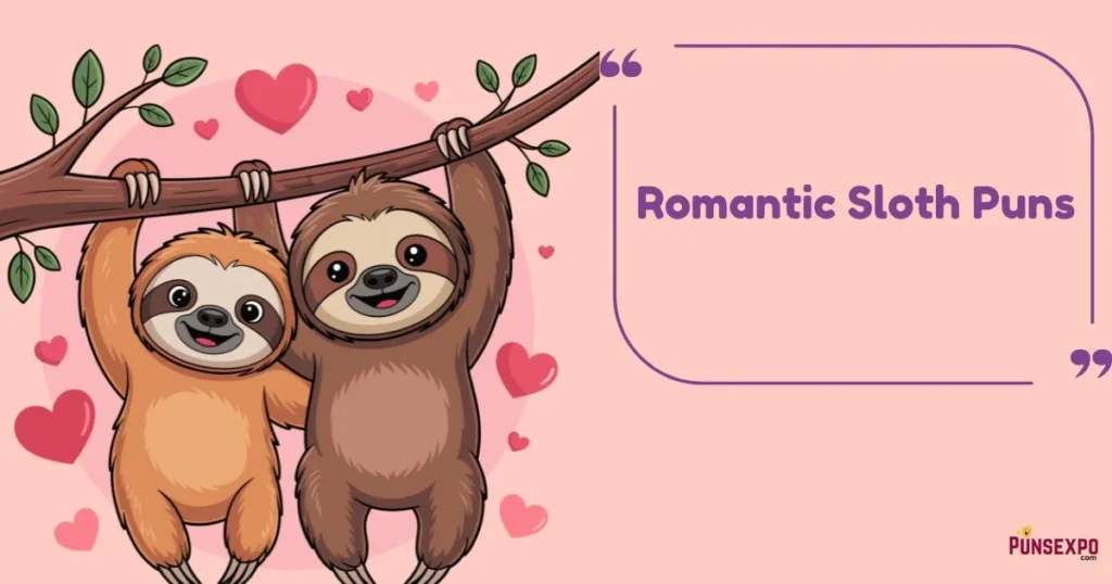 Romantic Sloth Puns