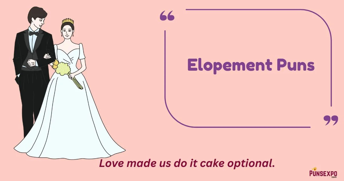 Elopement Puns