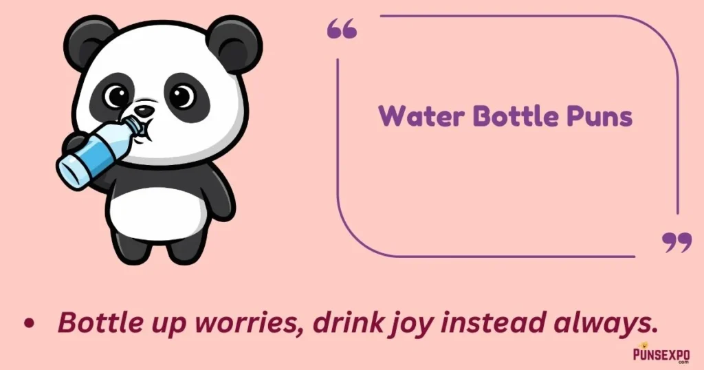 Water Bottle Puns
