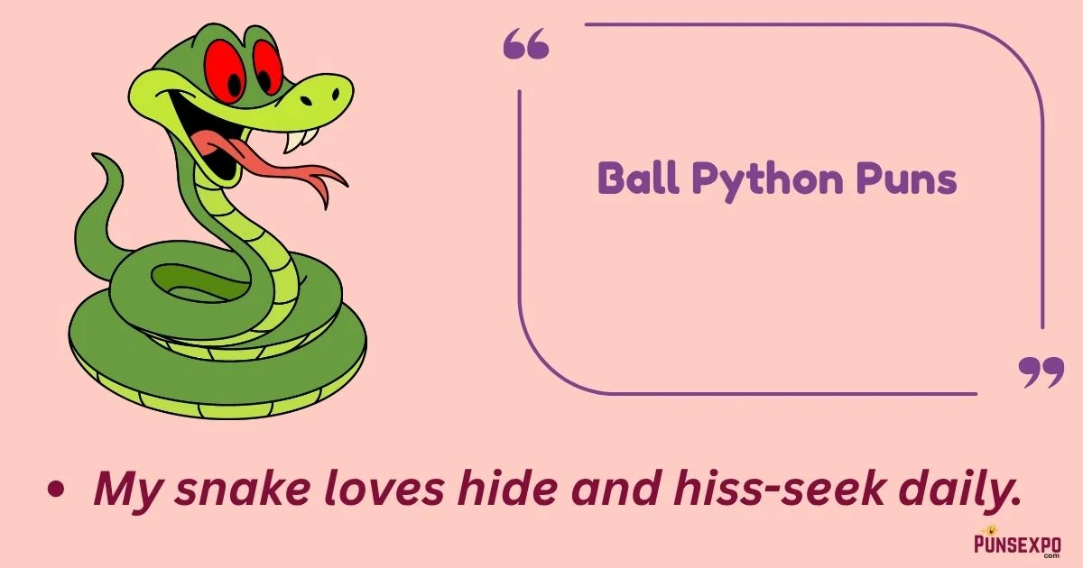 Ball Python Puns